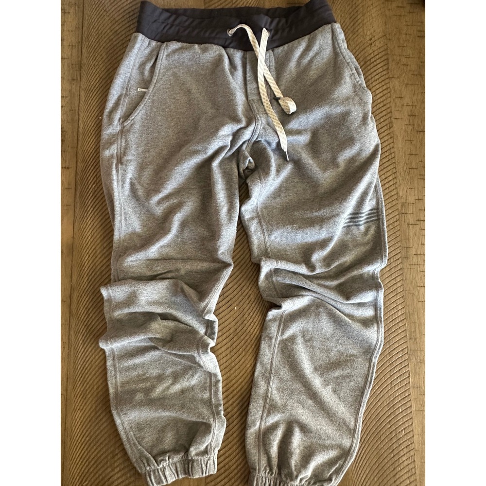 Vuori Women's Heather Grey Ribbed Cuff Jogger Sweatpants – Size 2/4